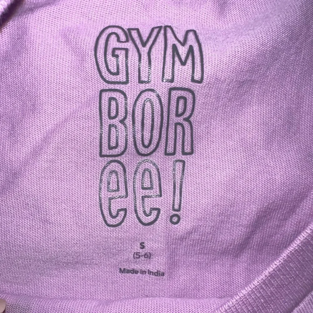 Gymboree Girls Purple Little More Kindness Graphic Short Sleeve T-Shirt Small